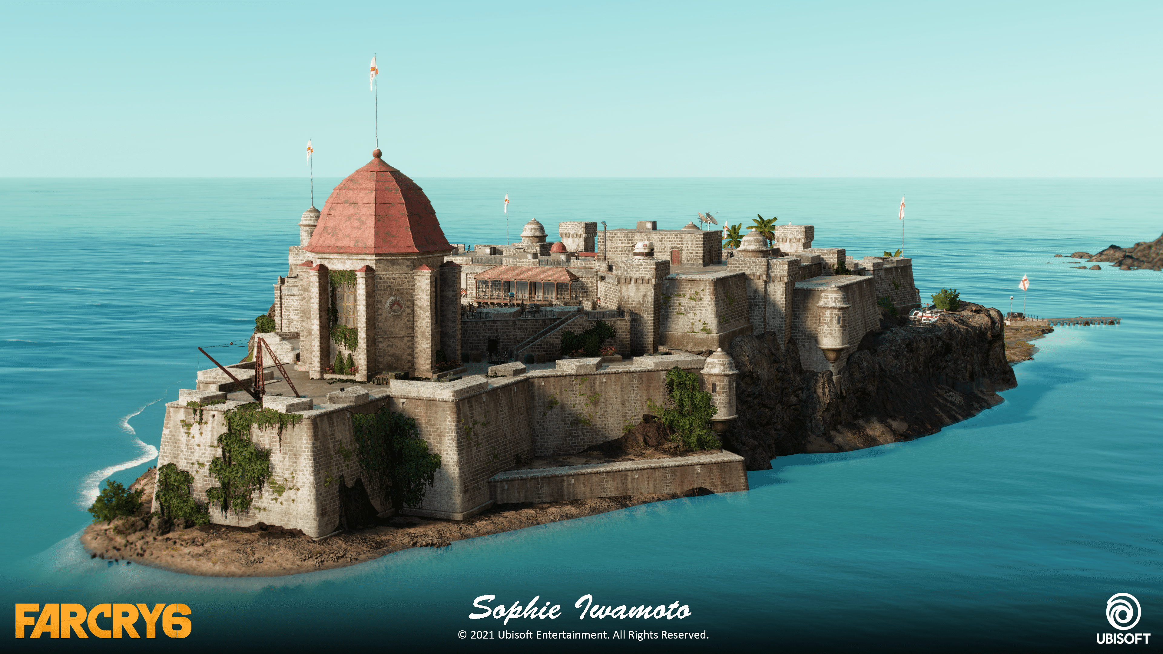 Art of small island fortress