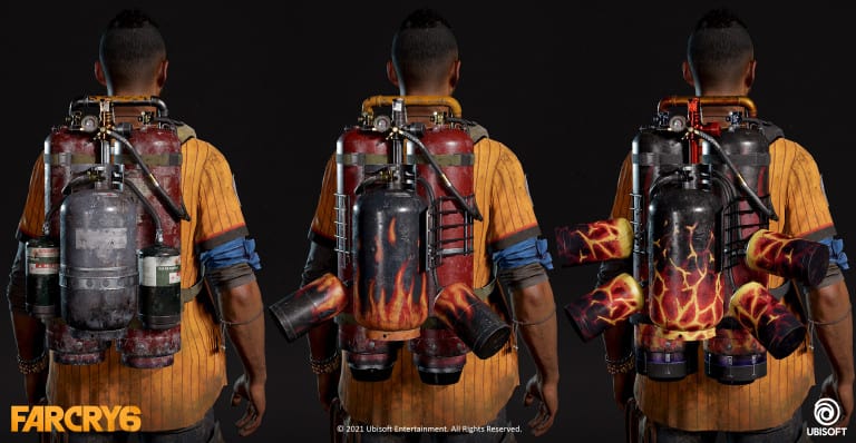 Far Cry 6 art, Furioso Supremo backpack