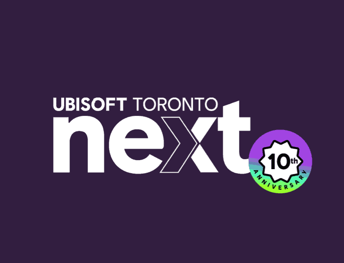 Logo for Ubisoft Toronto NEXT 10th Anniversary
